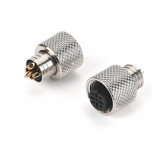 08 M12 D扣 5P母头焊线式